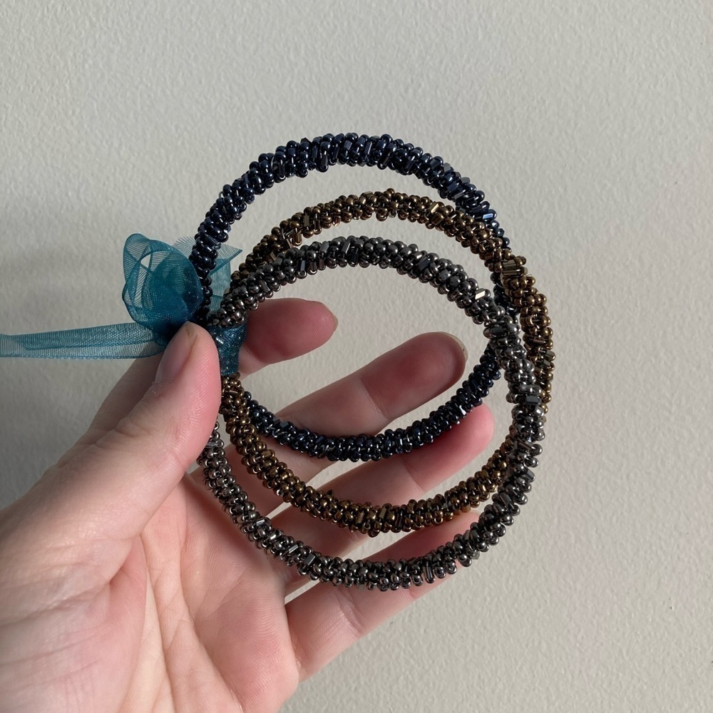 BEADED bangle bracelets